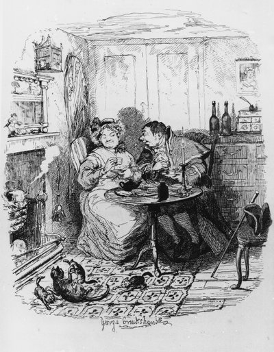 Mr Bumble and Mrs Corney Taking Tea, from 